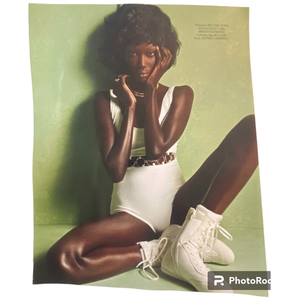 Anok Yai in Michael Kors Print Ad Campaign Spring 2024 8x10 Ready to Frame